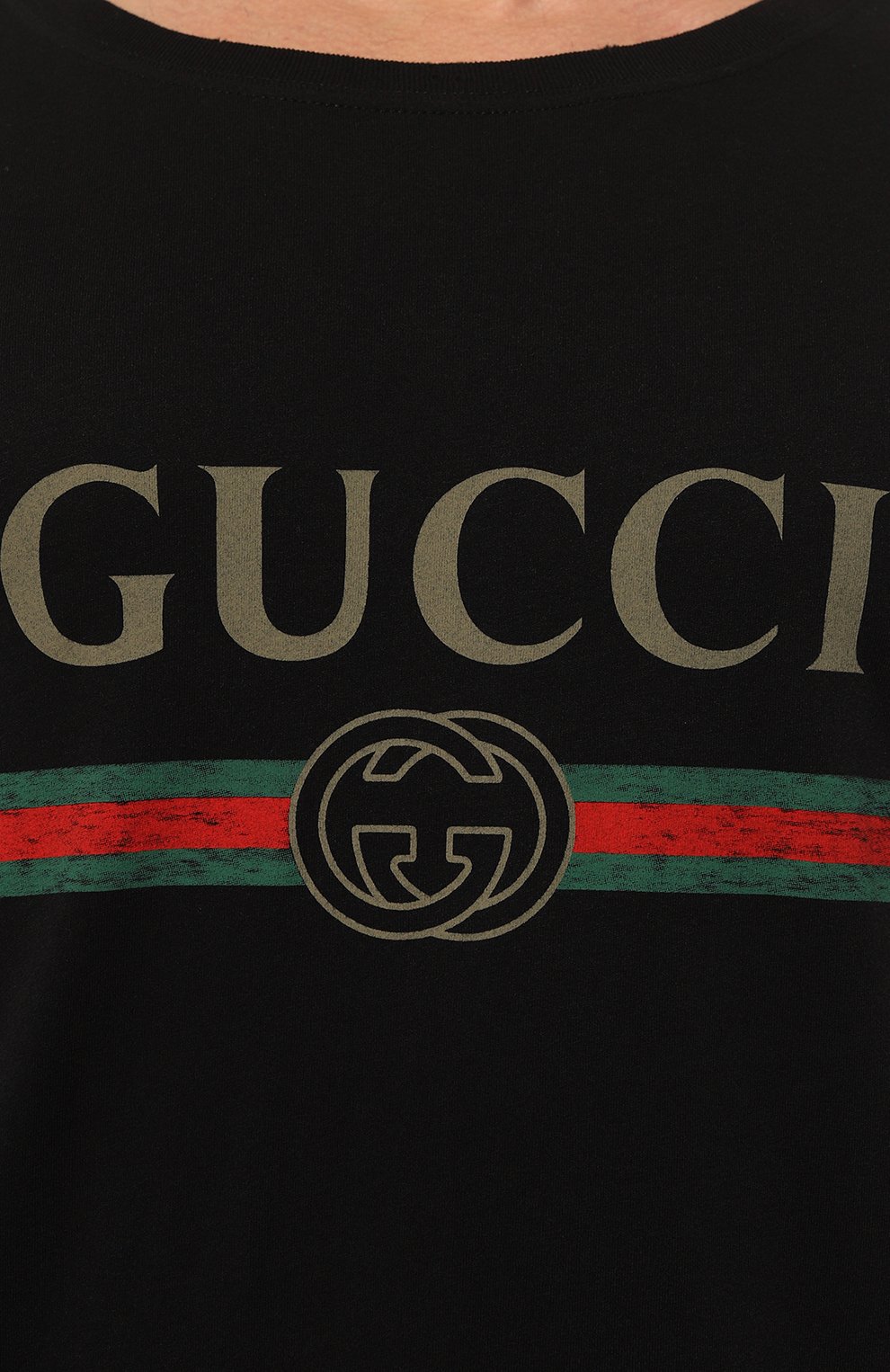 Хлопковая футболка GUCCI, арт. 440103 X3F05, фото 5