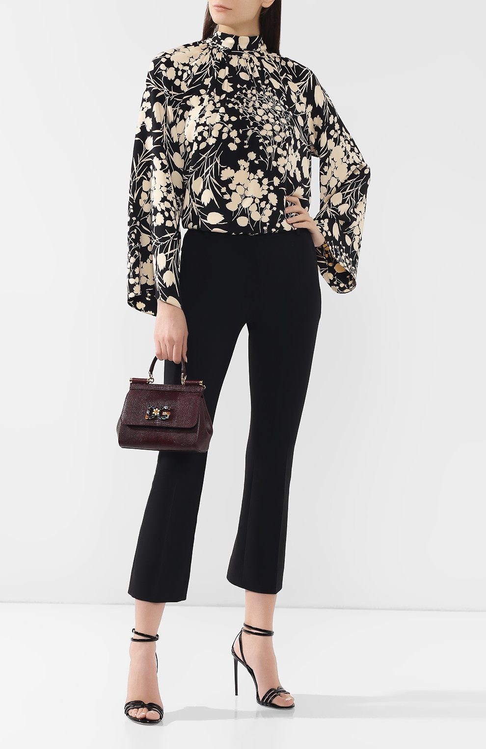 Сумка sicily small DOLCE & GABBANA бордового цвета по цене 147500 руб., арт. BB6003/AI742, фото 2 Сумка sicily small DOLCE & GABBANA, арт. BB6003/AI742, фото 2