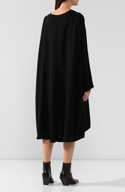 Платье из вискозы YOHJI YAMAMOTO черного цвета по цене 59300 руб., арт. YC-D32-201, фото 4 Платье из вискозы YOHJI YAMAMOTO, арт. YC-D32-201, фото 4