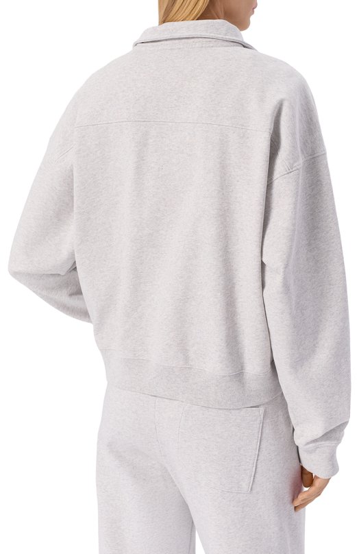 Хлопковый свитшот Sporty and Rich ST08164256GY03 Серый  ST08164256GY03 Фото 4