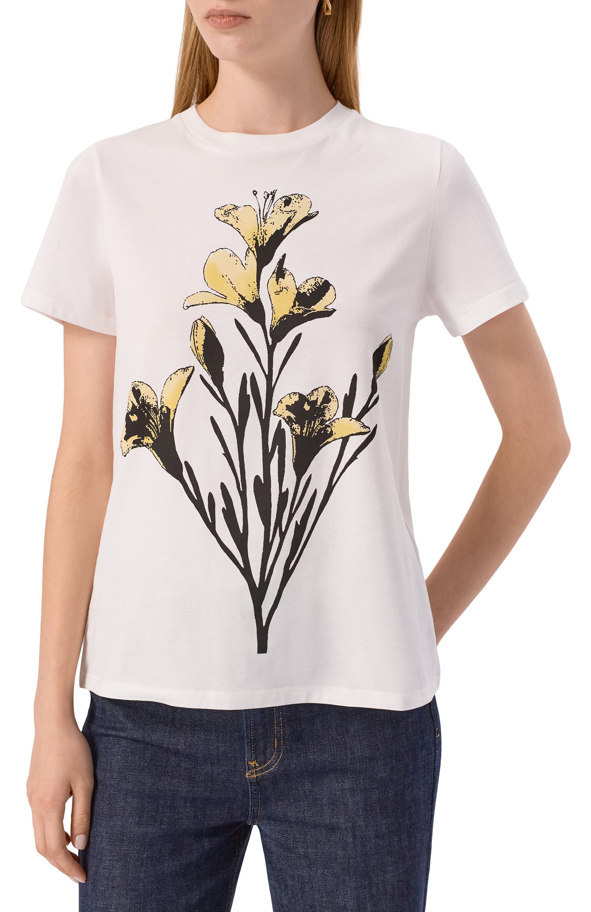 Хлопковая футболка WEEKEND MAX MARA, арт. GUGLIA_006, фото 3