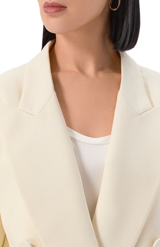 Шерстяной жакет Nina Ricci 25ACVE002/WV0324 Кремовый  25ACVE002/WV0324 Фото 5