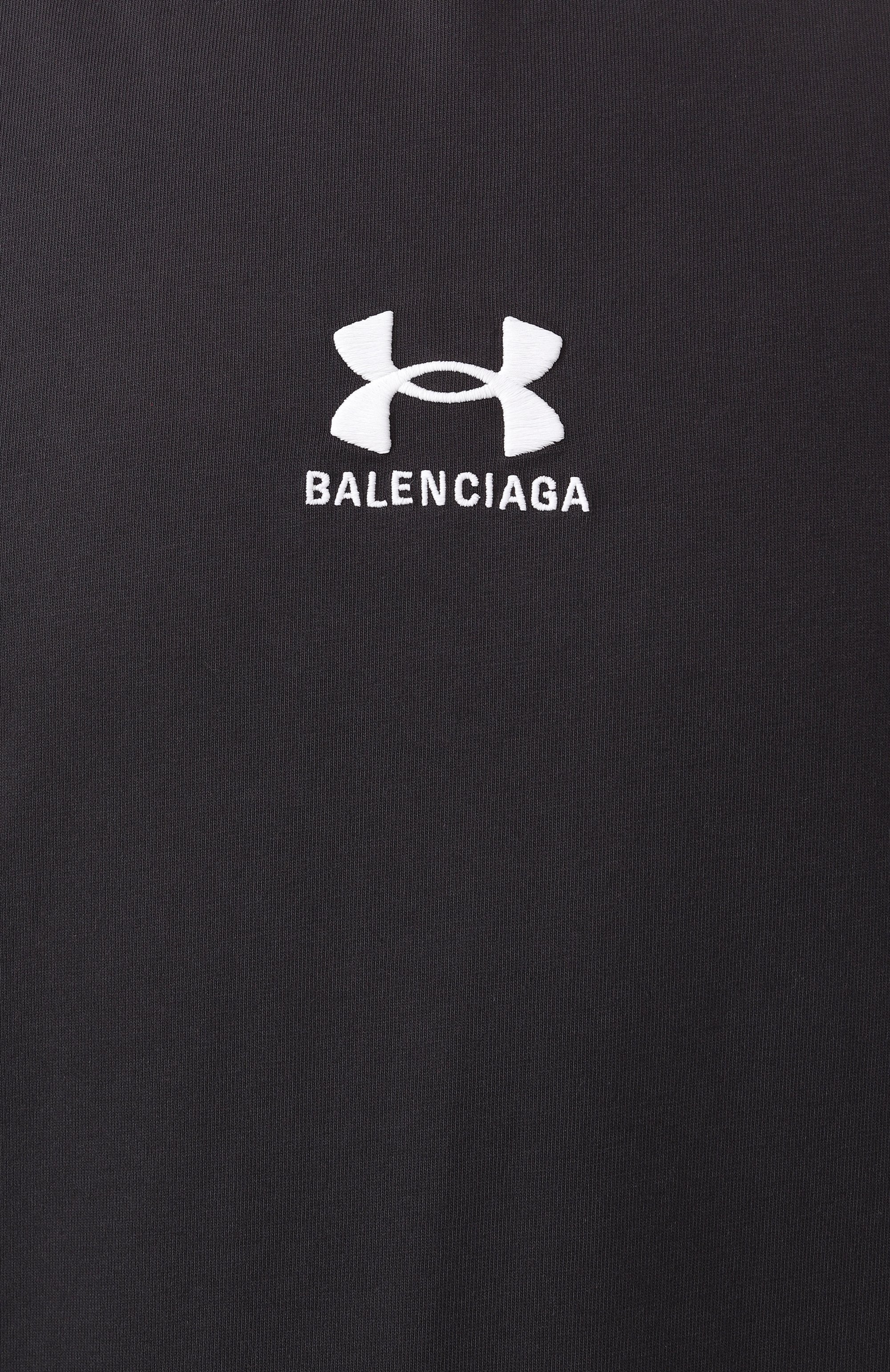 Хлопковая футболка balenciaga х under armour BALENCIAGA, арт. 787349/TRVB7, фото 9