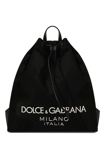 Мужской рюкзак DOLCE & GABBANA черного цвета, арт. BM2336/AG182 | Фото 1 (Материал сплава: Проставлено; Материал: Текстиль; Размер: large; Драгоценные камни: Проставлено)