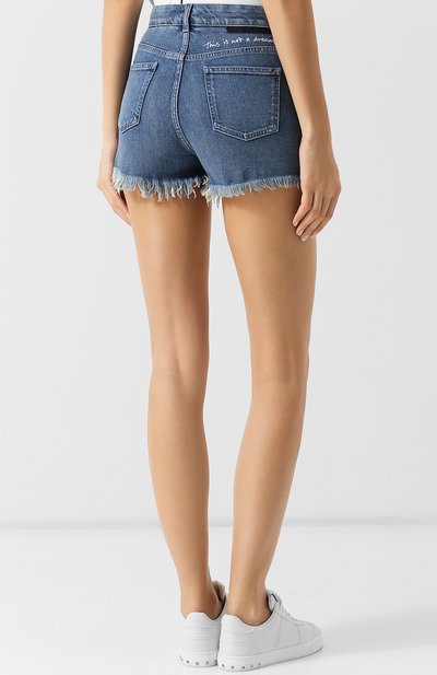 Джинсовые мини-шорты с бахромой STELLA MCCARTNEY, арт. 511237/SLH28, фото 4