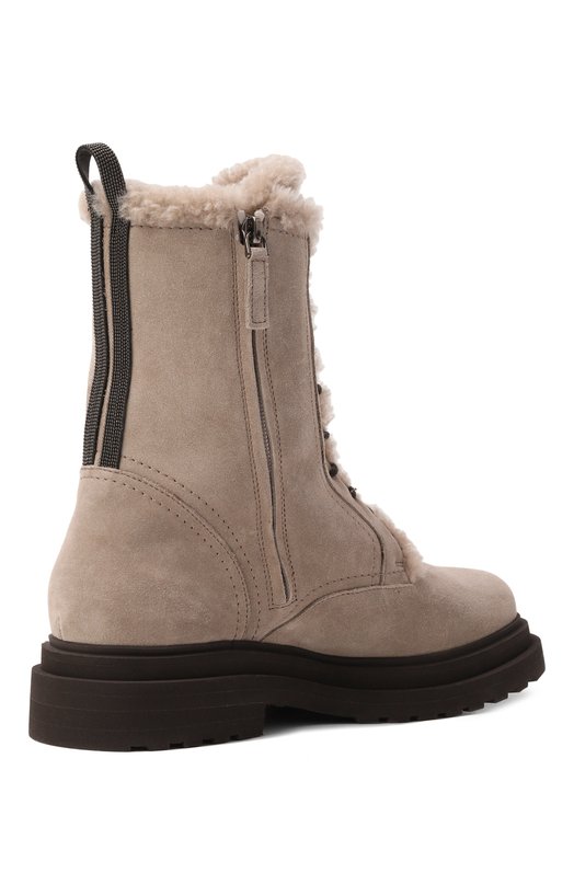Замшевые ботинки Brunello Cucinelli MZSFG3123 Бежевый  MZSFG3123 Фото 5