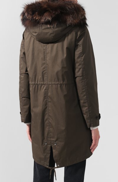 Хлопковая парка с меховой отделкой капюшона WOOLRICH, арт. WWCPS2631/LM10, фото 4