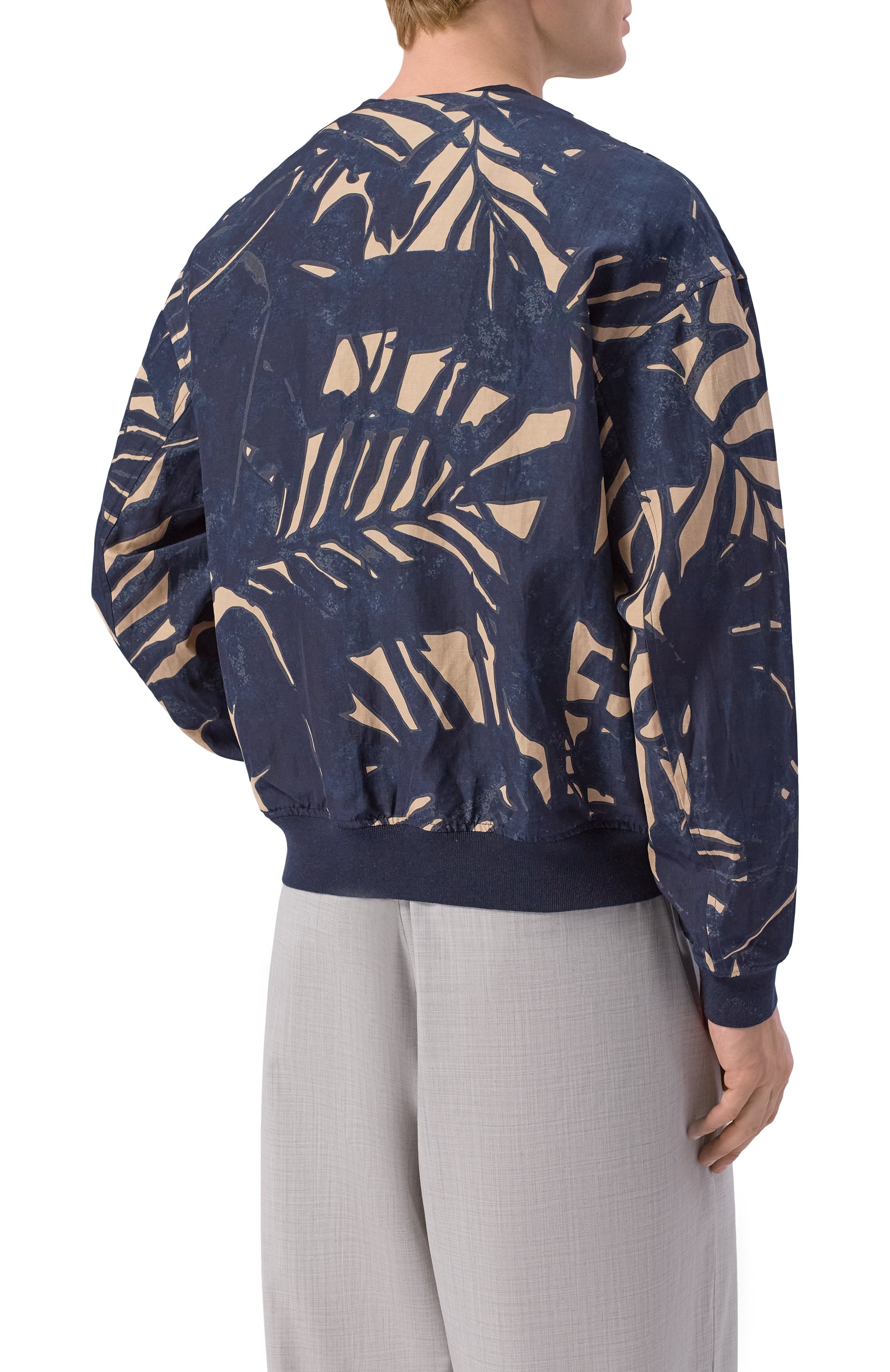 Бомбер из вискозы и льна EMPORIO ARMANI, арт. EM005486/AF13812, фото 4