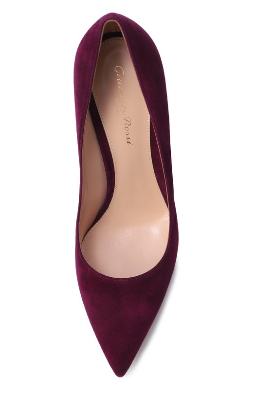 Замшевые туфли Gianvito 85 Gianvito Rossi G24580.85RIC.CAMP0IS Фиолетовый  G24580.85RIC.CAMP0IS Фото 6