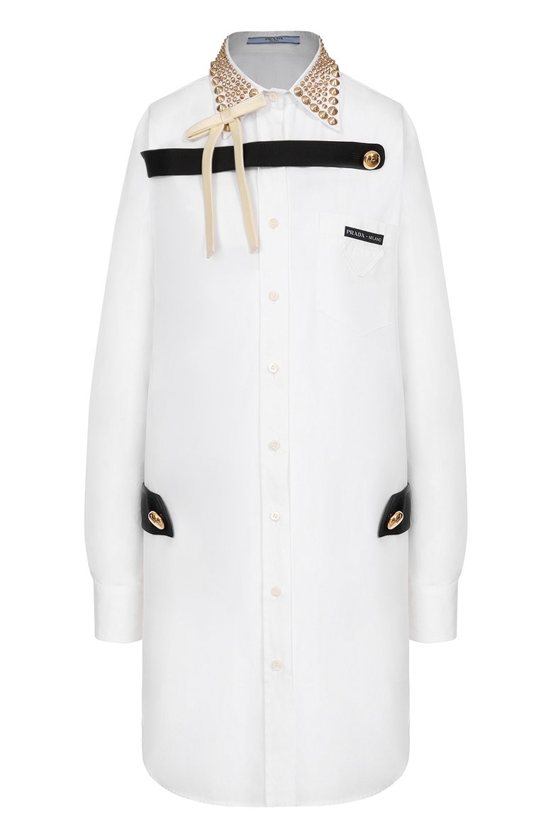 Хлопковое платье PRADA, арт. P38L6R-1UIB-F0YPF-191, фото 1