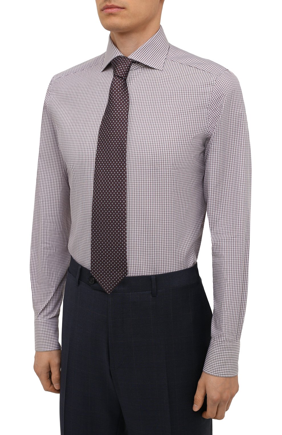 Хлопковая сорочка ZEGNA, арт. 201317/9MS0BA, фото 4