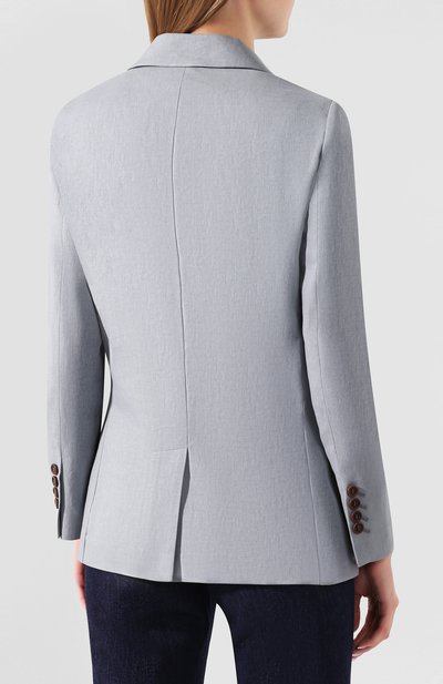Жакет из смеси льна и хлопка BRUNELLO CUCINELLI, арт. MF5918985, фото 4