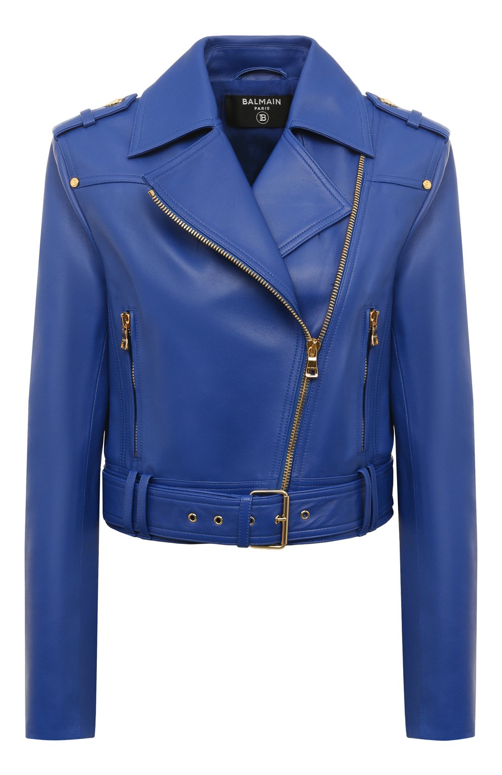 Кожаная куртка BALMAIN, арт. AF1TD055LB24, фото 1