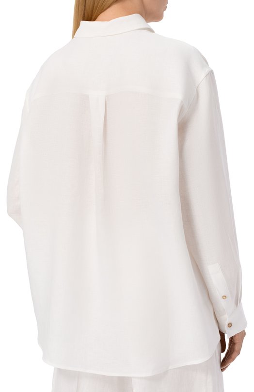 Льняная рубашка 12 STOREEZ 137620 Белый  137620 Фото 4