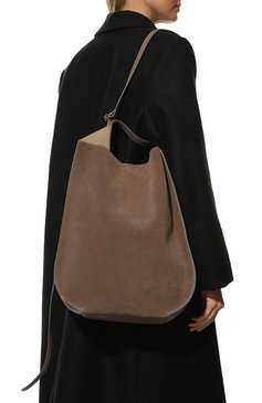 Женская сумка helene large REE PROJECTS коричневого цвета, арт. AW22/HELE1SCSUE | Фото 2 (Материал: Натуральная кожа; Ремень/цепочка: На ремешке; Сумки-технические: Сумки-шопперы; Размер: large; Драгоценные камни: Проставлено; Материал сплава: Проставлено)