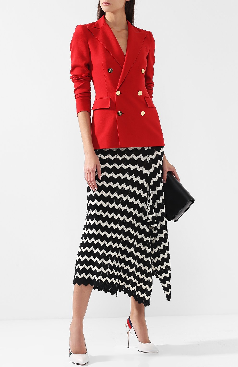 Кожаные туфли с ремешком на шпильке GUCCI, арт. 525942/0HEN0, фото 2