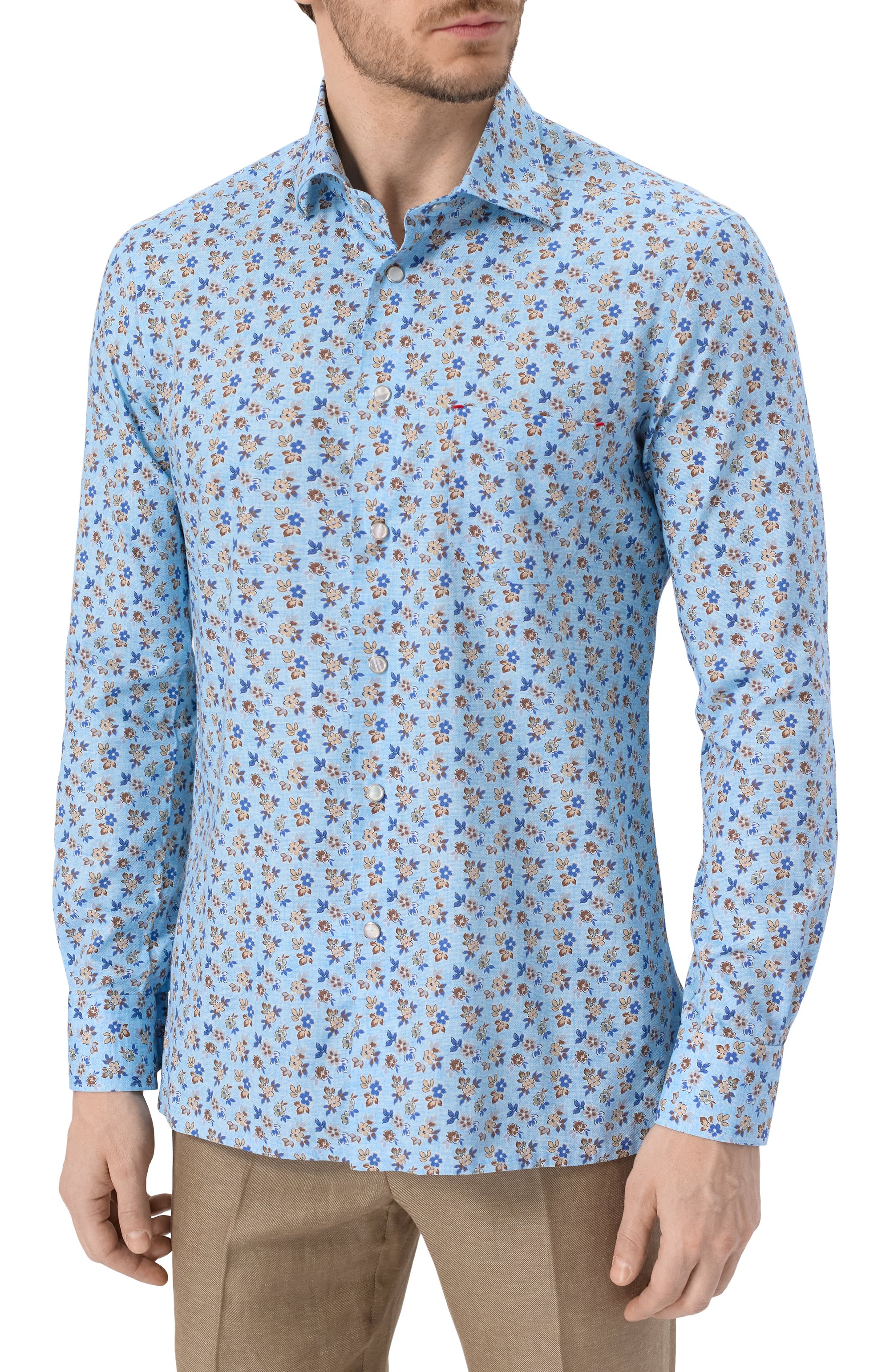 Хлопковая рубашка KITON, арт. UMCNERCH0927601, фото 3