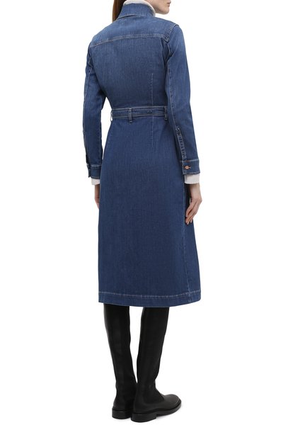 Джинсовое платье 7 FOR ALL MANKIND синего цвета по цене 29550 руб., арт. JSLLZ030WE, фото 4 Джинсовое платье 7 FOR ALL MANKIND, арт. JSLLZ030WE, фото 4