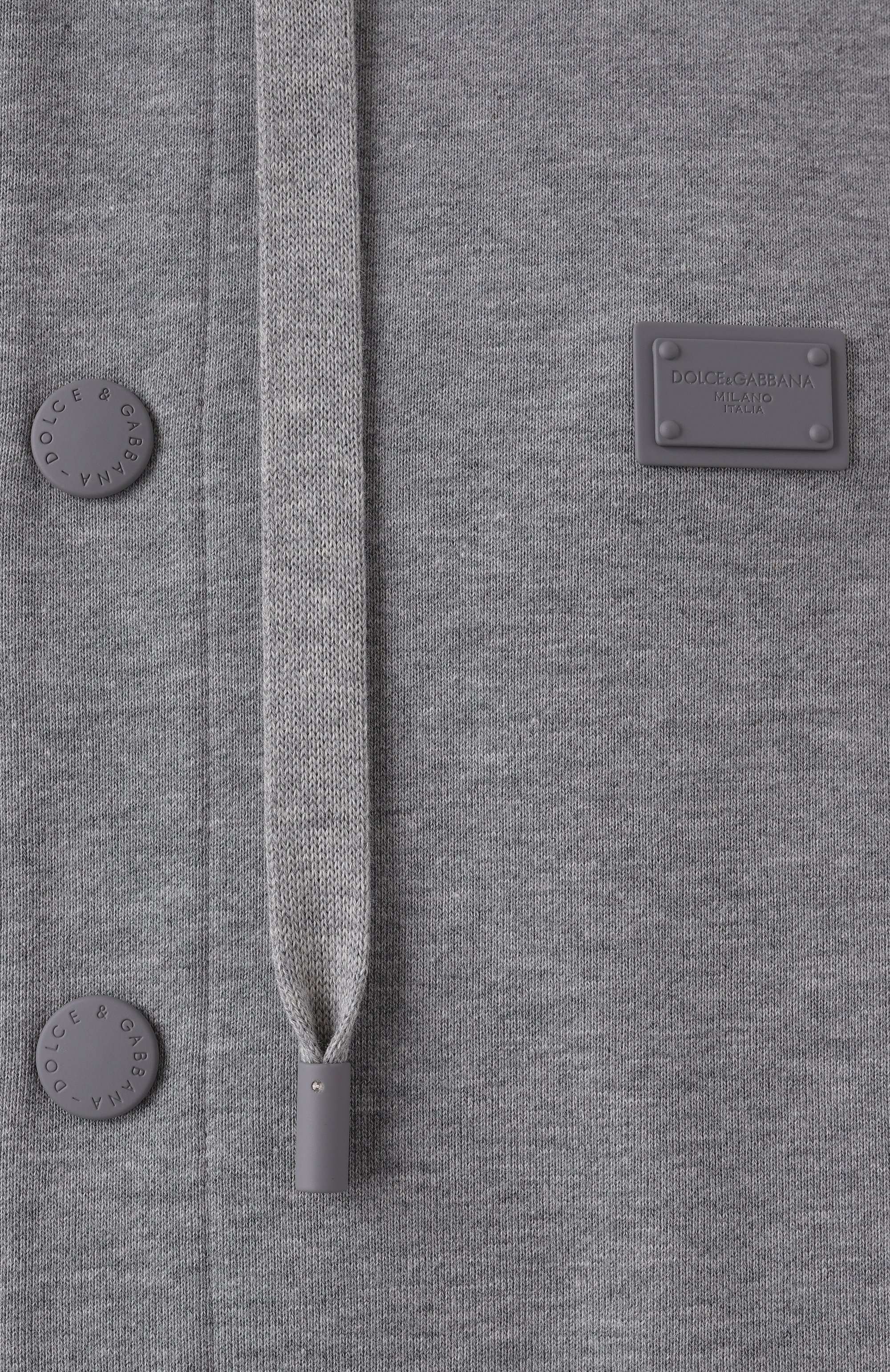 Хлопковая толстовка DOLCE & GABBANA серого цвета по цене 126000 руб., арт. G9BNKT/G702K, фото 6 Хлопковая толстовка DOLCE & GABBANA, арт. G9BNKT/G702K, фото 6