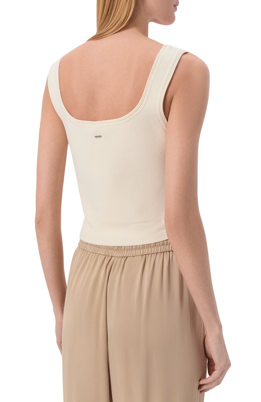 Топ из вискозы BOSS 50550877 Кремовый  50550877 Фото 4