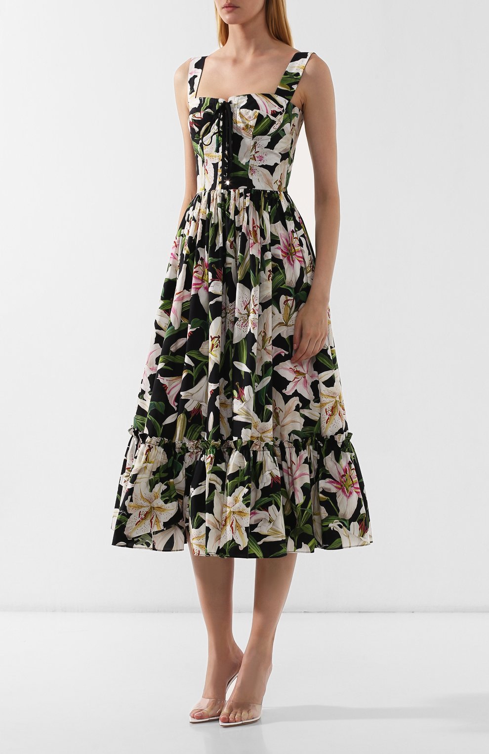 Хлопковое платье DOLCE & GABBANA, арт. F6E3XT/HS5E0, фото 3