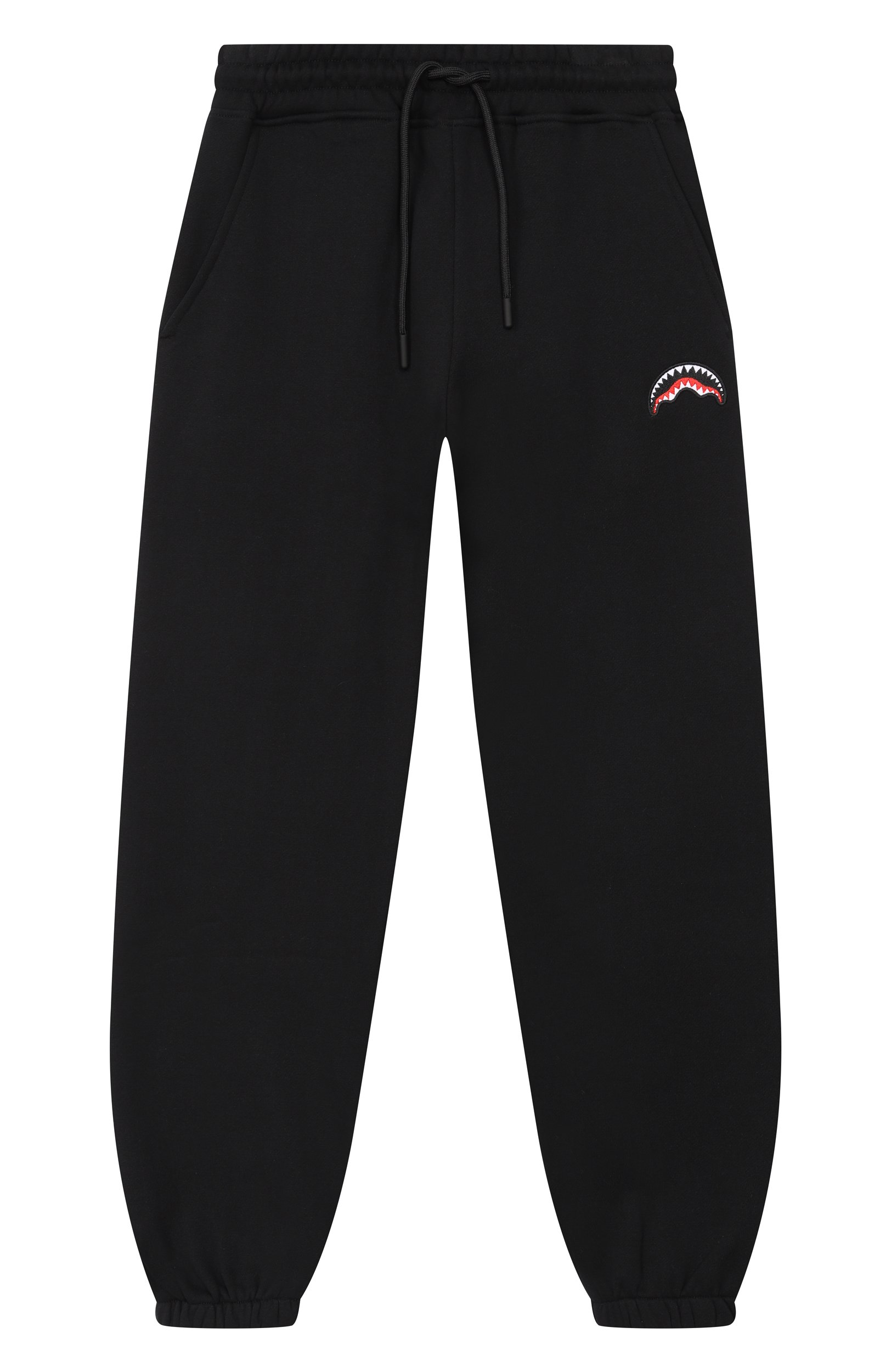 Хлопковые джоггеры SPRAYGROUND, арт. SPY1568GBLK/SHARK BAGGY PANTS BLACK, фото 1