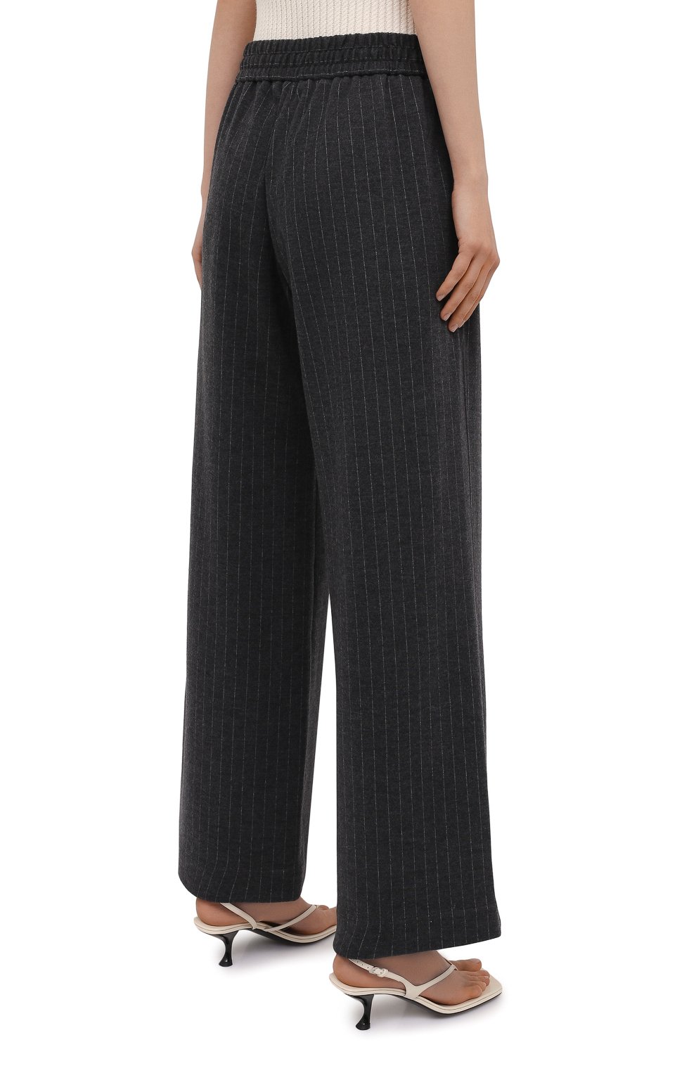 Брюки из шерсти и хлопка BRUNELLO CUCINELLI серого цвета по цене 152500 руб., арт. MA179SR589, фото 4 Брюки из шерсти и хлопка BRUNELLO CUCINELLI, арт. MA179SR589, фото 4
