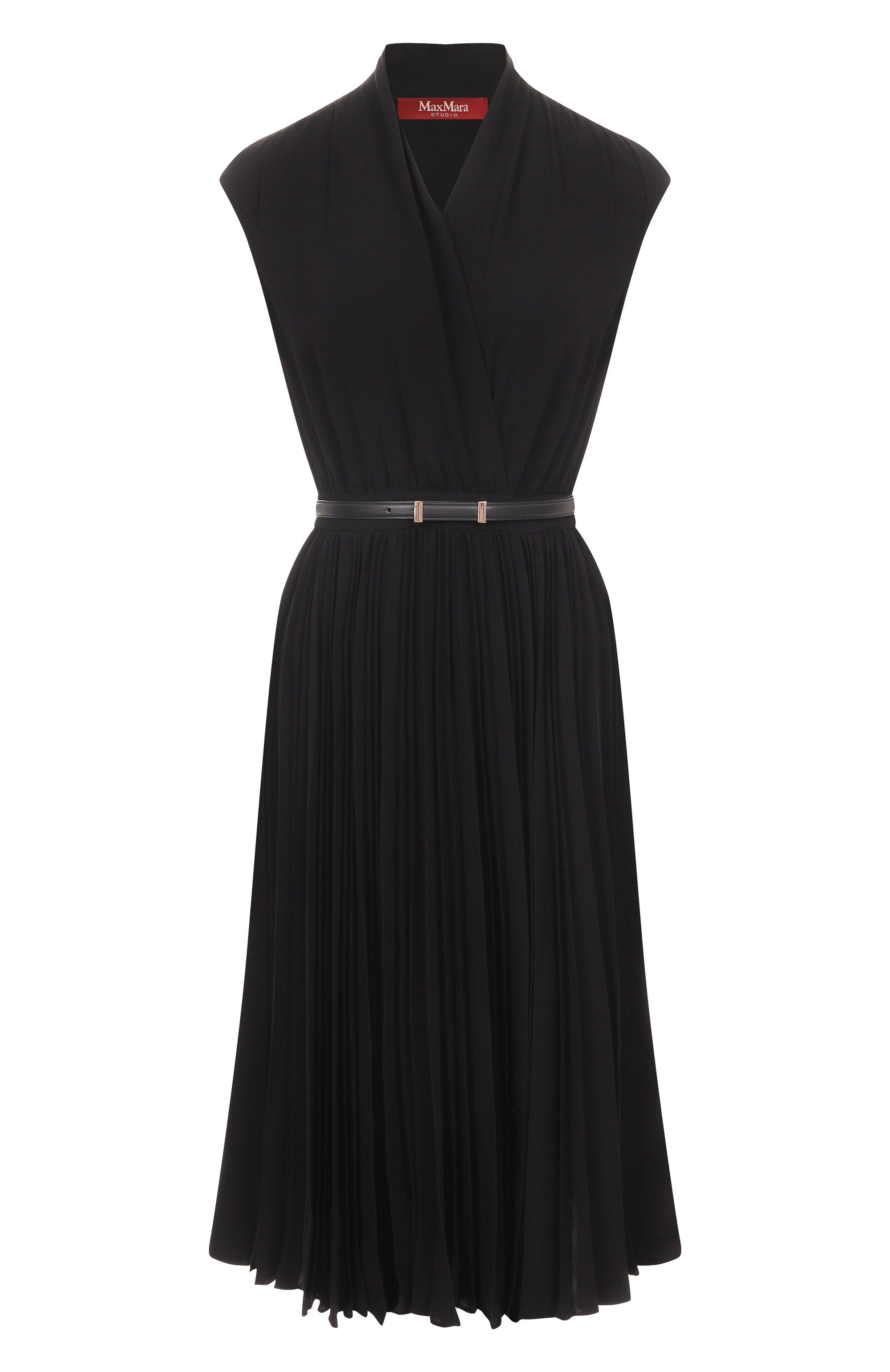 Платье MAX MARA STUDIO черного цвета по цене 92250 руб., арт. ALBIN0, фото 1 Платье MAX MARA STUDIO, арт. ALBIN0, фото 1