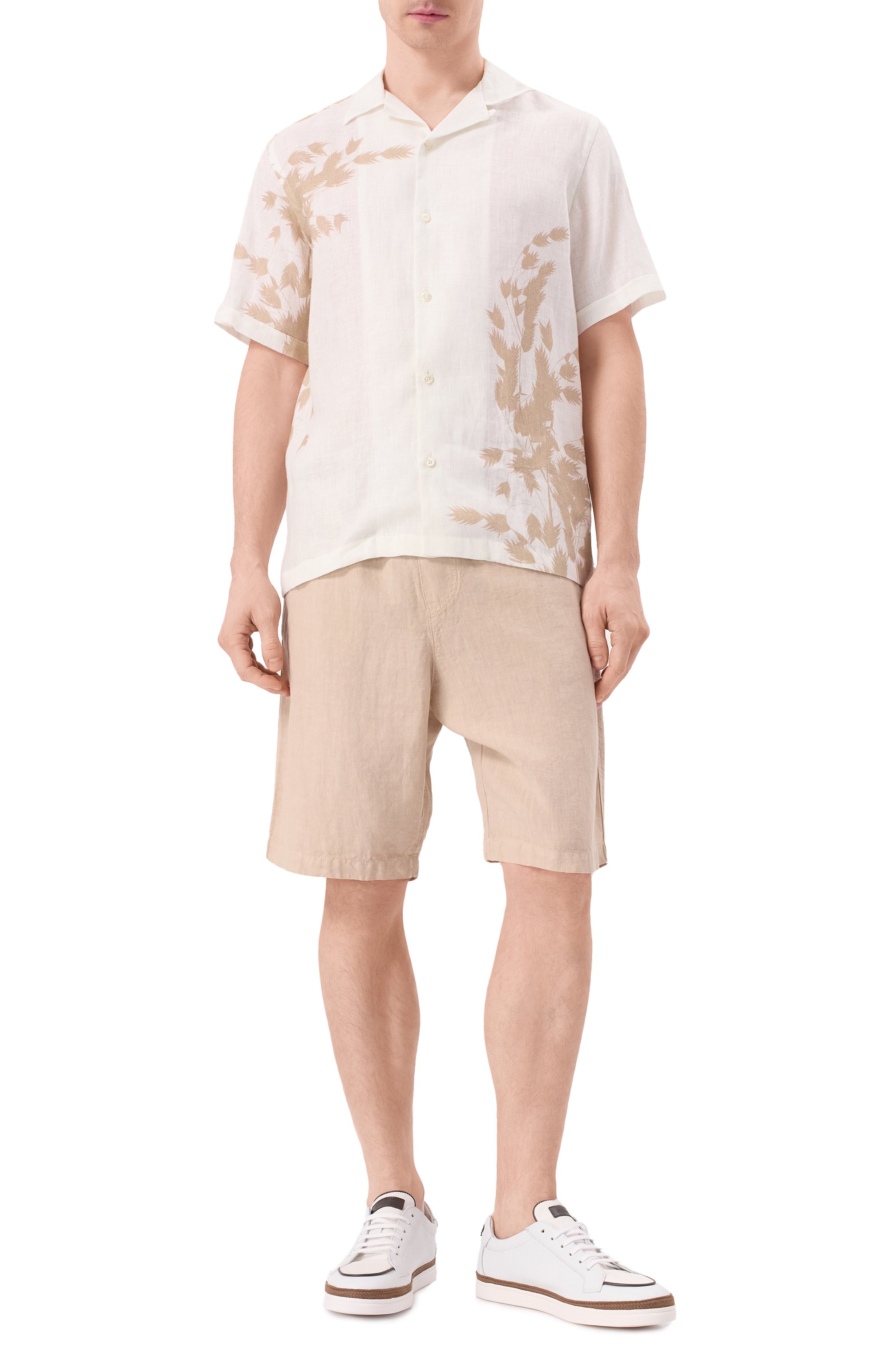 Льняные шорты 120% LINO, арт. 32ALIM29CM/0253/000, фото 2