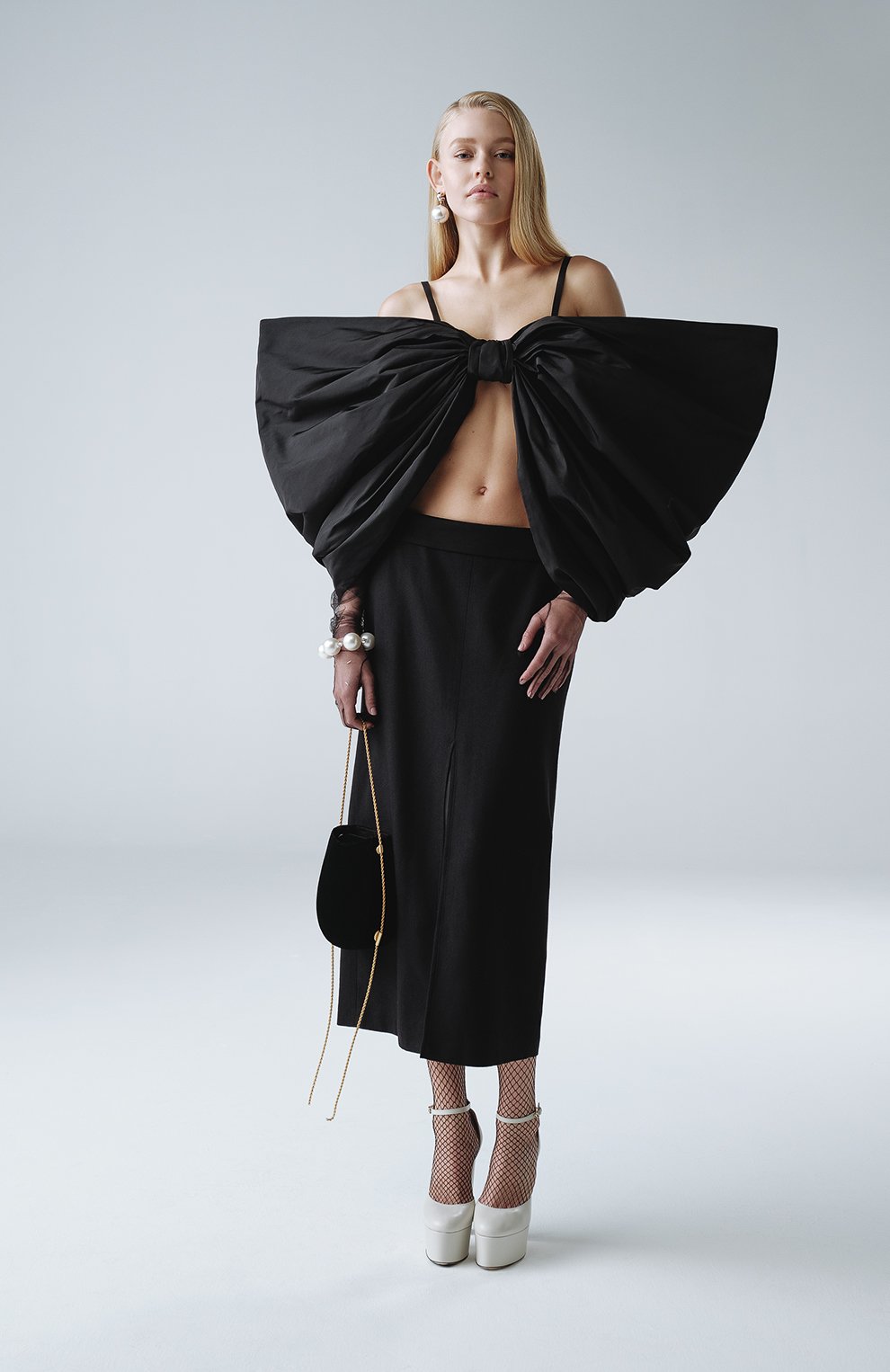 Хлопковая юбка DRIES VAN NOTEN черного цвета по цене 52050 руб., арт. 231-010800-6214, фото 7 Хлопковая юбка DRIES VAN NOTEN, арт. 231-010800-6214, фото 7