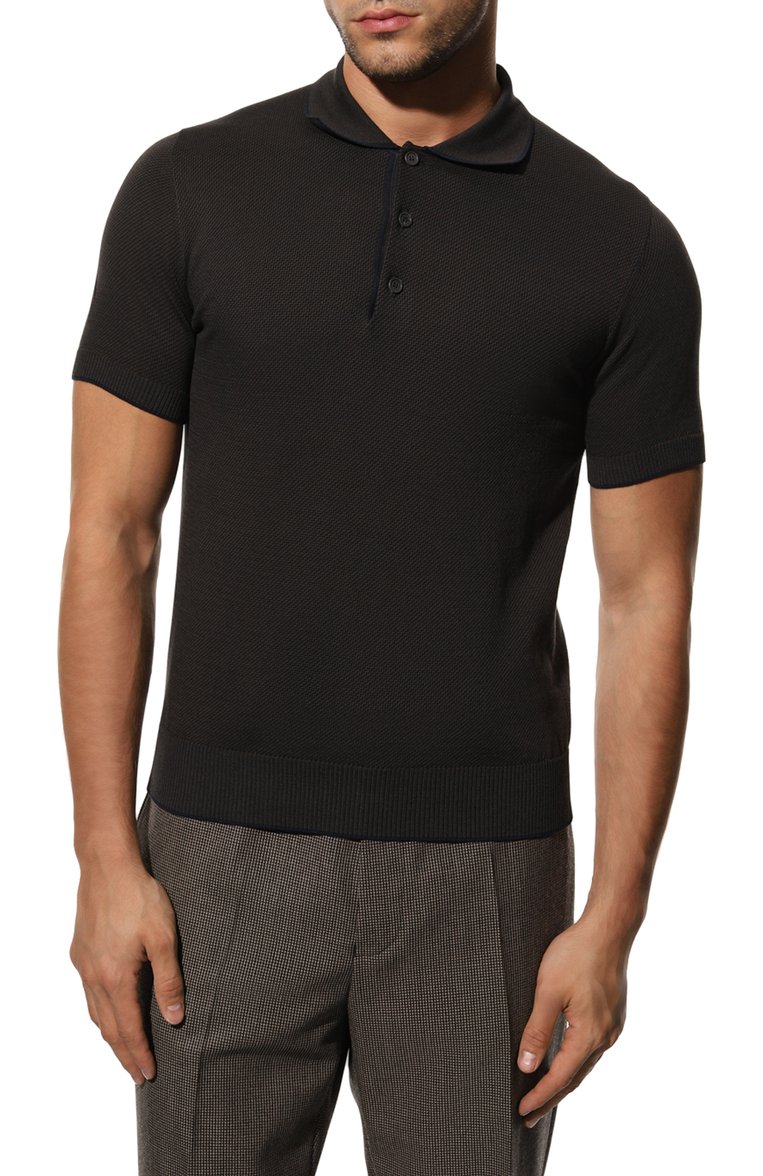 Хлопковое поло BRIONI, арт. UMR40L/P1K11, фото 3