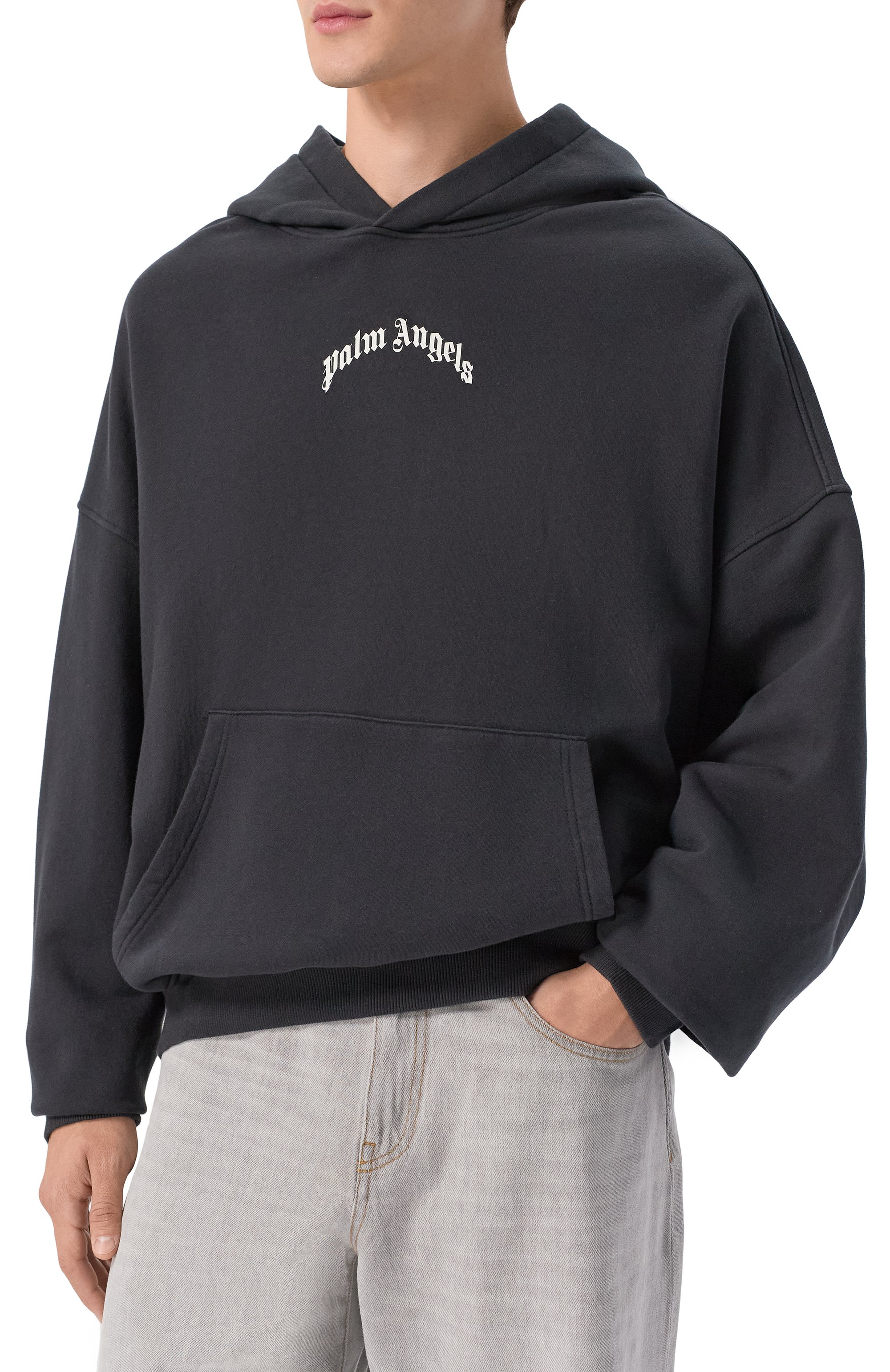 Хлопковое худи PALM ANGELS, арт. PMBB17EF25FLE004, фото 3
