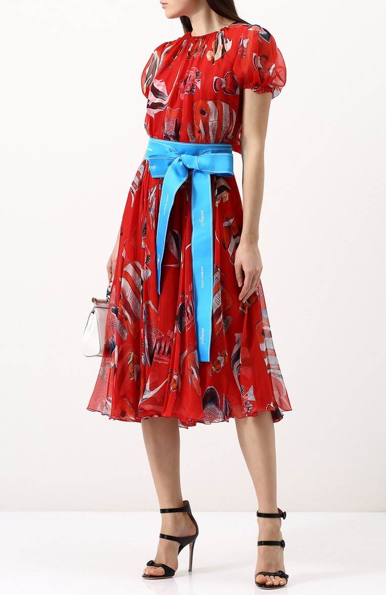 Пояс с бантом и логотипом бренда DOLCE & GABBANA, арт. FB296T/GDL08, фото 1