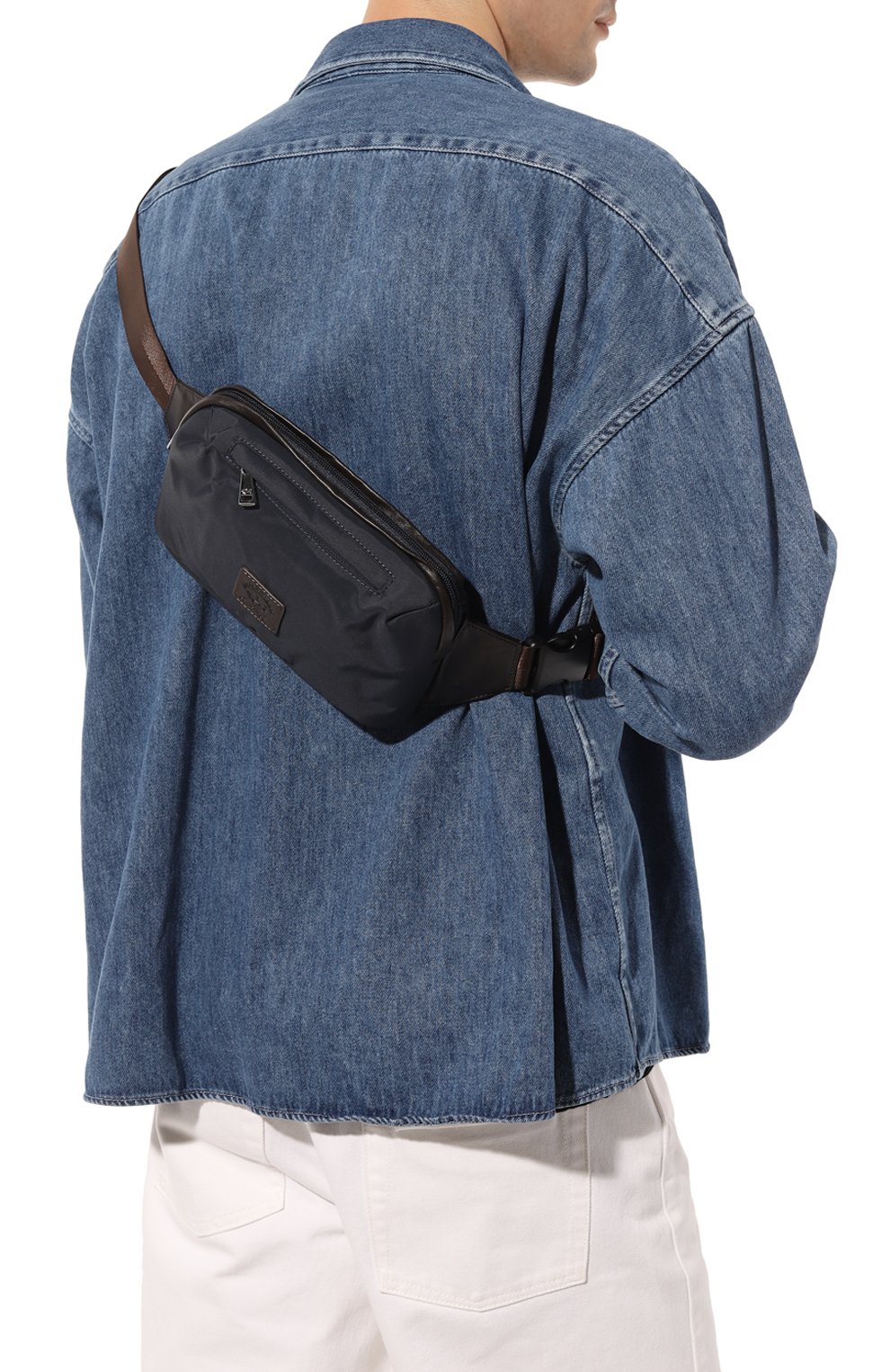 Текстильная поясная сумка PAUL&SHARK темно-синего цвета по цене 19450 руб., арт. 12318115, фото 2 Текстильная поясная сумка PAUL&SHARK, арт. 12318115, фото 2