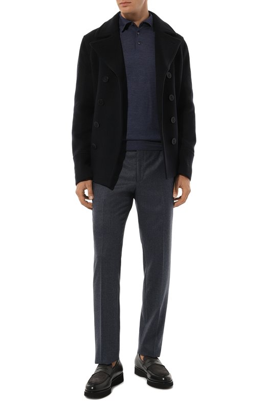 Шерстяные брюки Corneliani 945B01-9418111 Синий  945B01-9418111 Фото 2