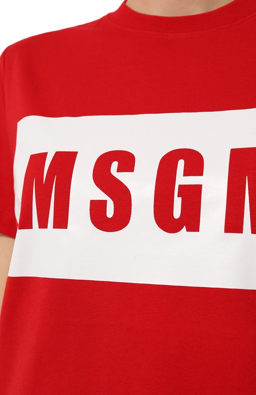 фото Хлопковая футболка msgm