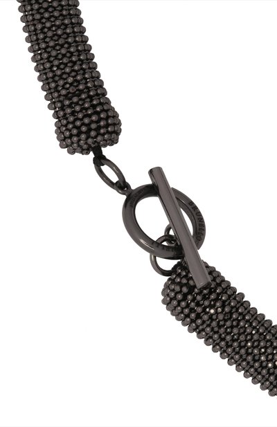 Колье BRUNELLO CUCINELLI темно-серого цвета по цене 139000 руб., арт. MC0W9G201, фото 3 Колье BRUNELLO CUCINELLI, арт. MC0W9G201, фото 3