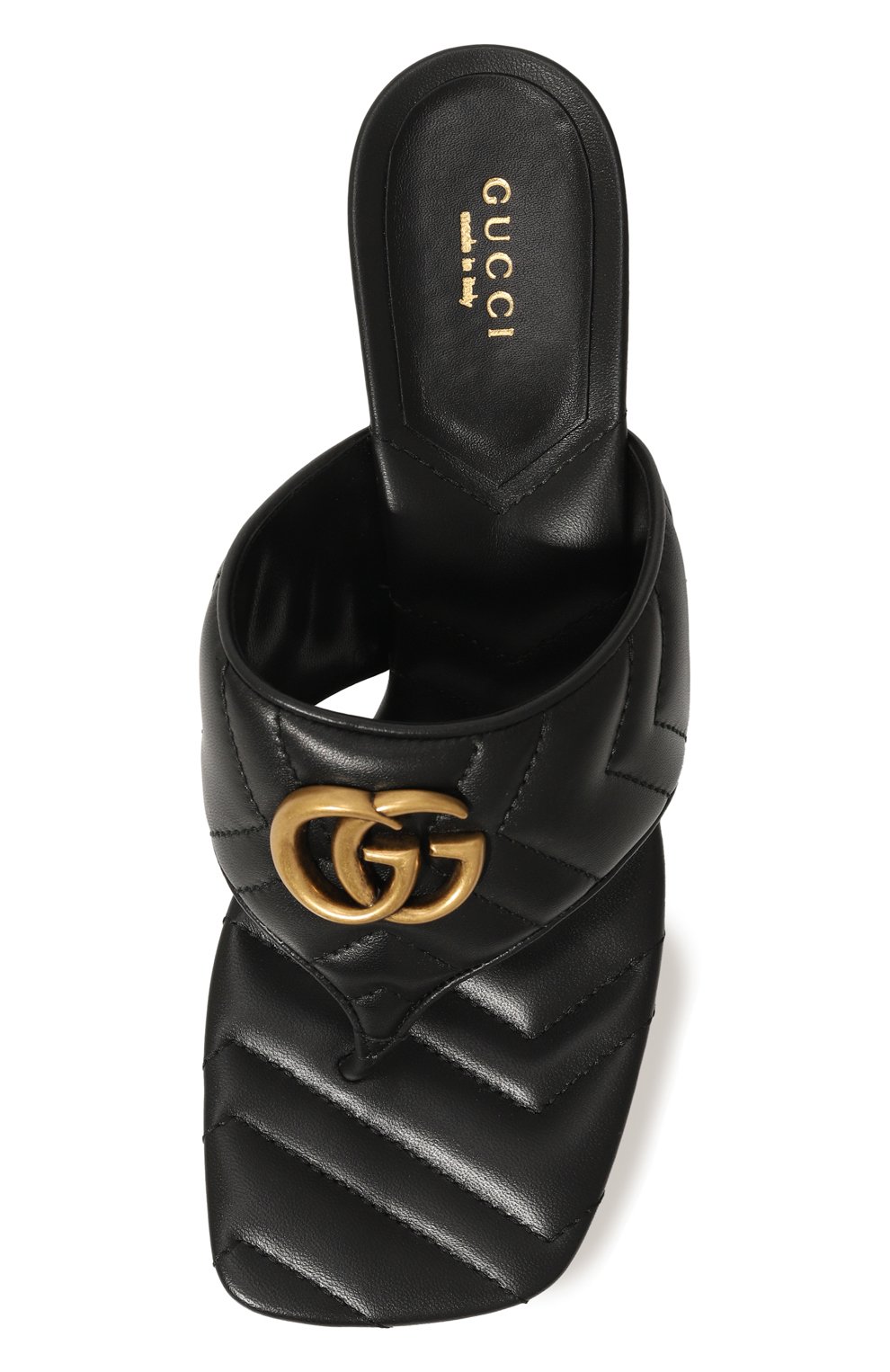 Кожаные мюли double g GUCCI, арт. 776995/BK060, фото 6