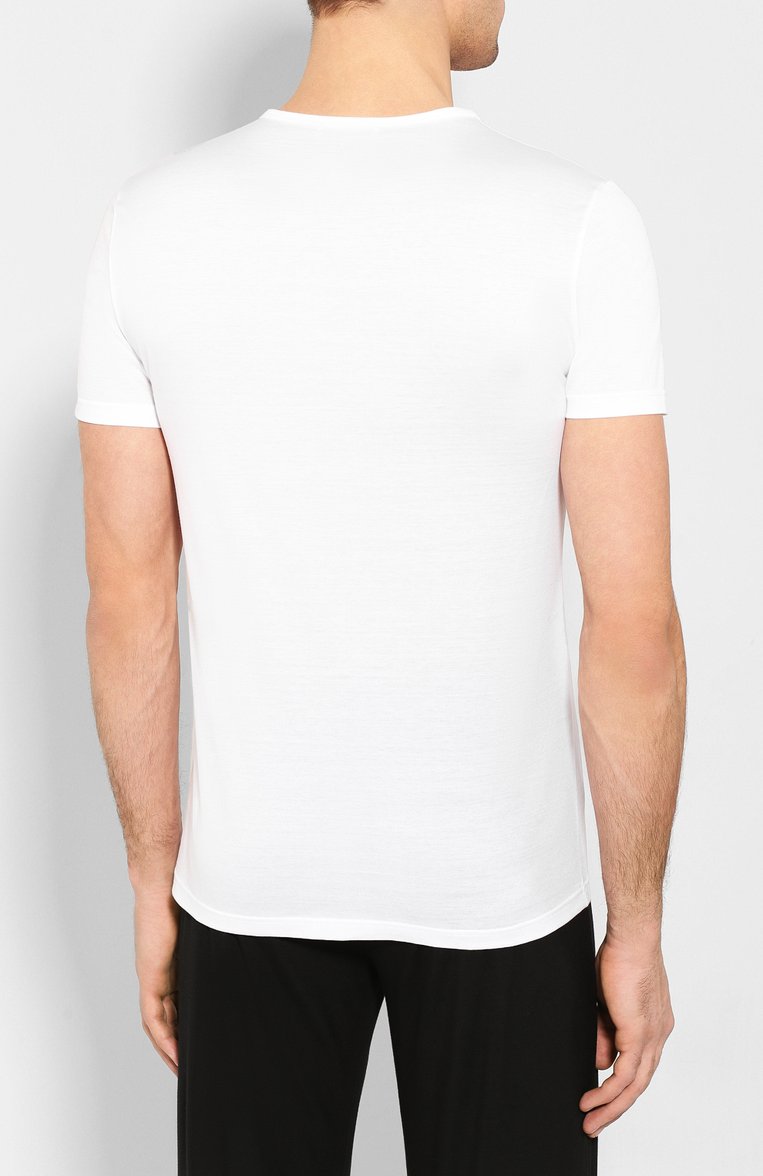 Хлопковая футболка ZEGNA, арт. N2M200030, фото 4