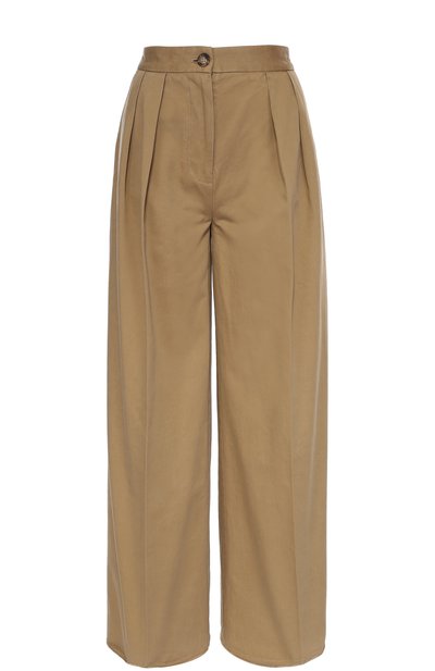 Широкие брюки с завышенной талией и защипами MONCLER, арт. B2-093-16416-00-57950, фото 1