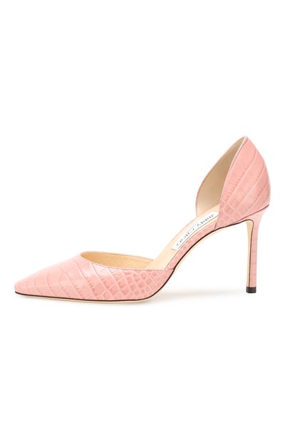 Кожаные туфли esther 85 JIMMY CHOO розового цвета по цене 47600 руб., арт. ESTHER 85/CCL, фото 3 Кожаные туфли esther 85 JIMMY CHOO, арт. ESTHER 85/CCL, фото 3