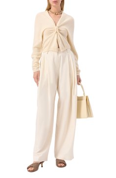 Женские кожаные мюли blink BOTTEGA VENETA светло-коричневого цвета, арт. 796464/V2ED0 | Фото 2 (Подошва: Плоская; Каблук высота: Средний; Материал внешний: Натуральная кожа; Материал сплава: Проставлено; Драгоценные камни: Проставлено; Материал внутренний: Натуральная кожа; Каблук тип: Шпилька)