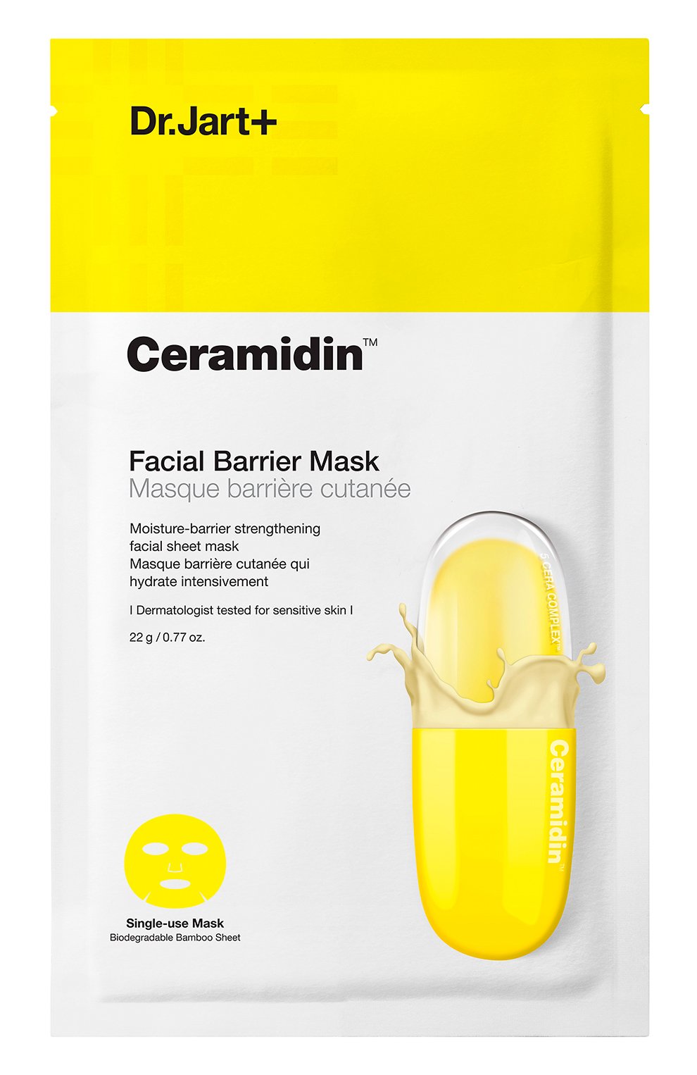 Питательная маска для лица ceramidin DR.JART+ бесцветного цвета по цене 620 руб., арт. 8809535802491, фото 1 Питательная маска для лица ceramidin DR.JART+, арт. 8809535802491, фото 1