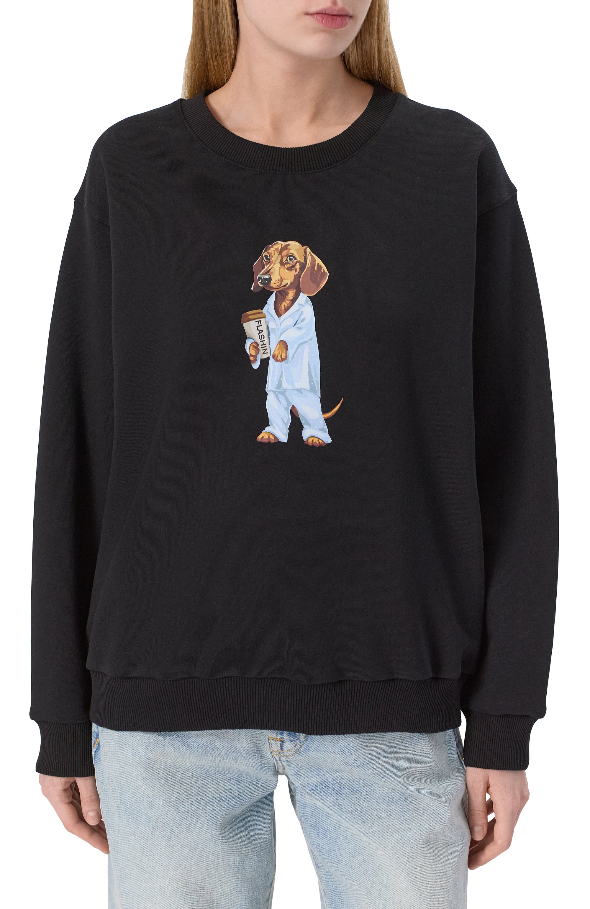 Хлопковый свитшот FLASHIN, арт. FS25SDOT, фото 3