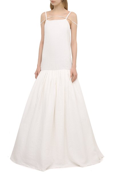 Льняное платье JACQUEMUS, арт. 211DR23/108114, фото 3