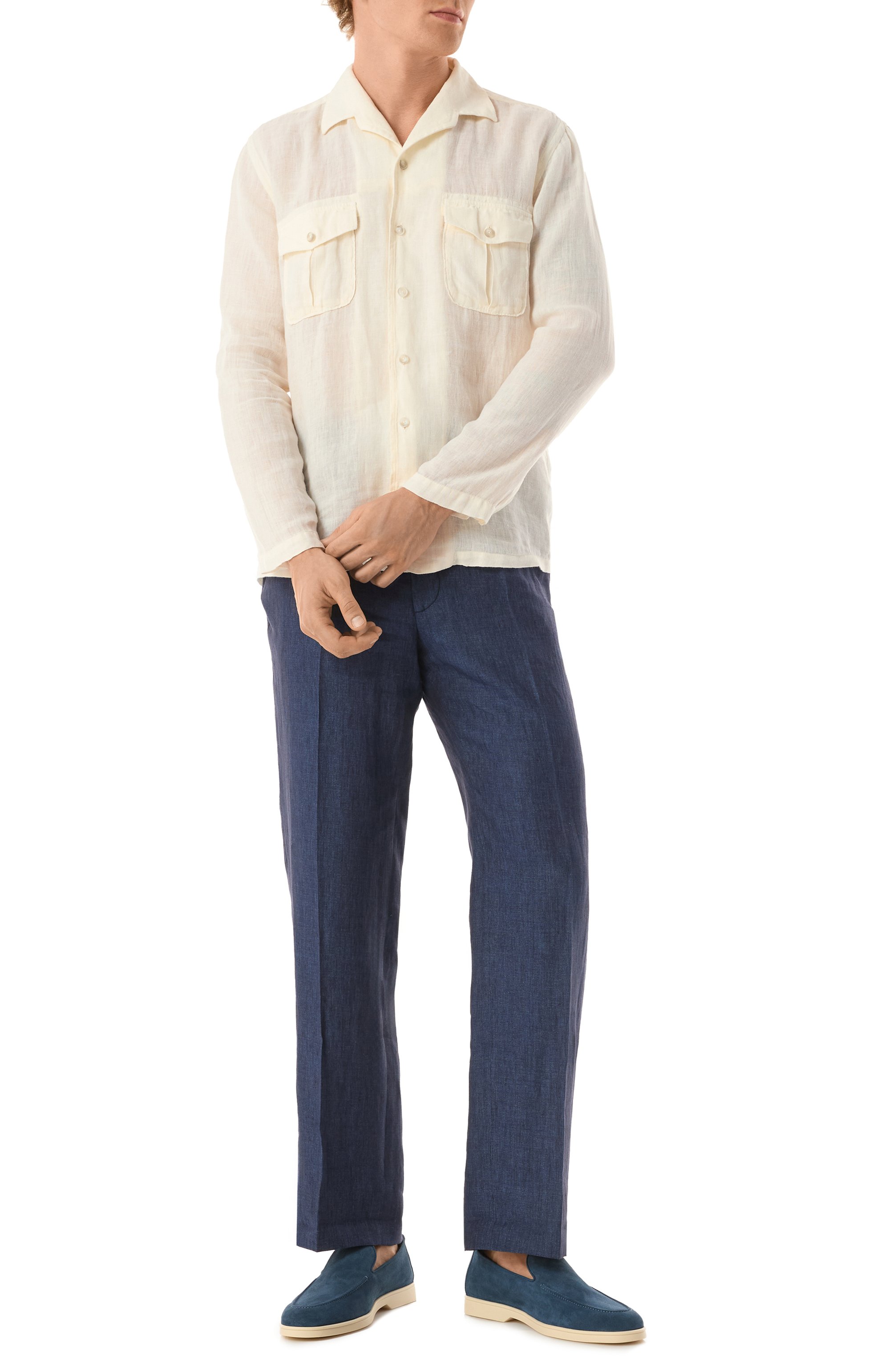 Льняная рубашка 120% LINO, арт. 32ALIM19QB/0115/000, фото 2