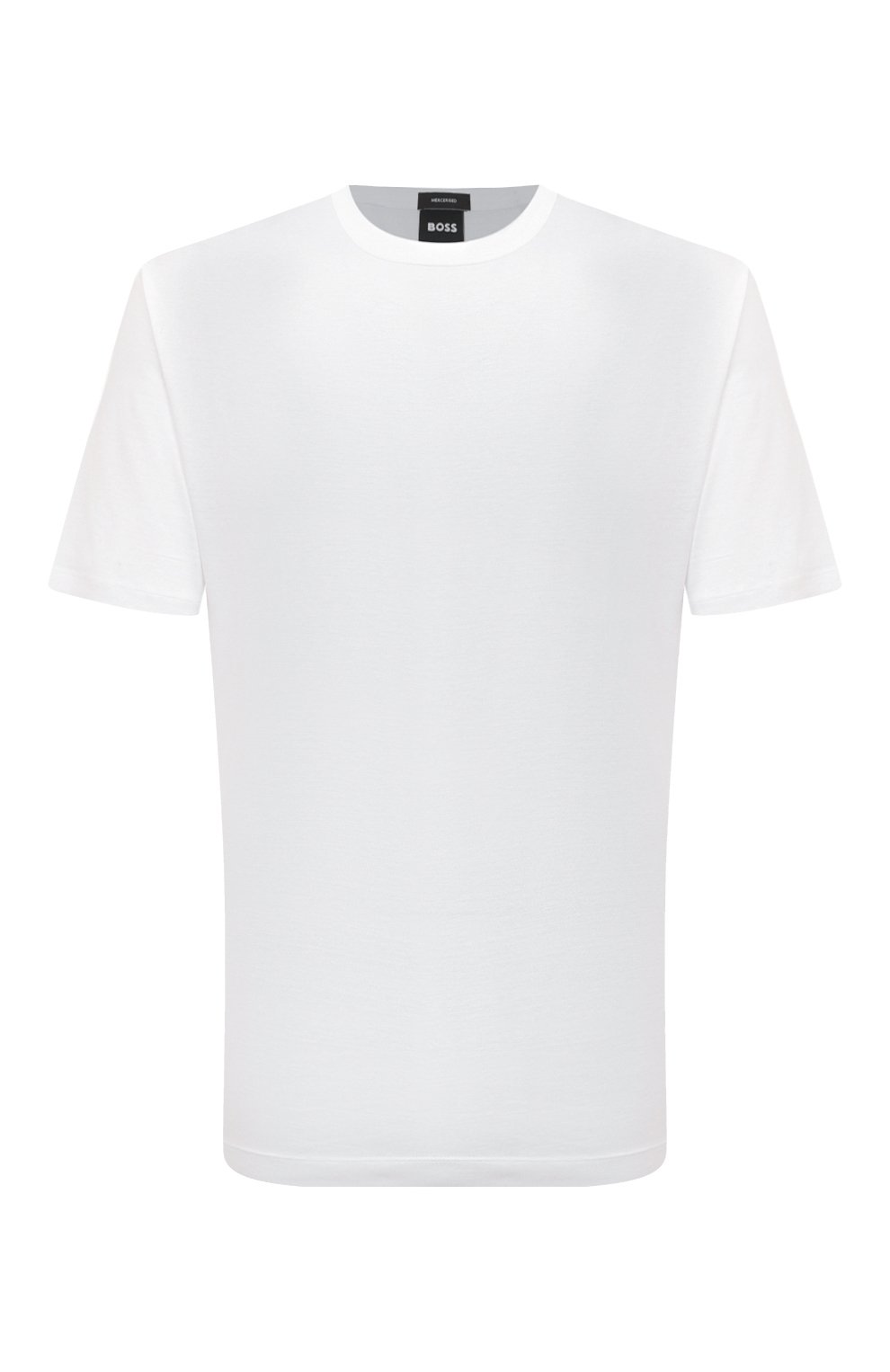 Футболка из лиоцелла и хлопка BOSS белого цвета по цене 14950 руб., арт. 50513674, фото 1 Футболка из лиоцелла и хлопка BOSS, арт. 50513674, фото 1