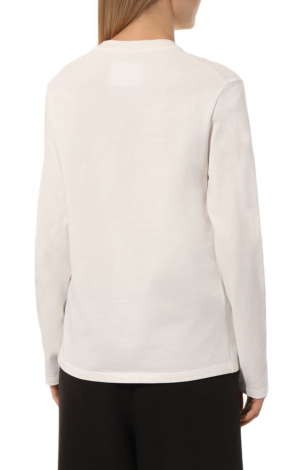 Хлопковый пуловер JIL SANDER белого цвета по цене 38650 руб., арт. J40GC0126/J20150, фото 4 Хлопковый пуловер JIL SANDER, арт. J40GC0126/J20150, фото 4