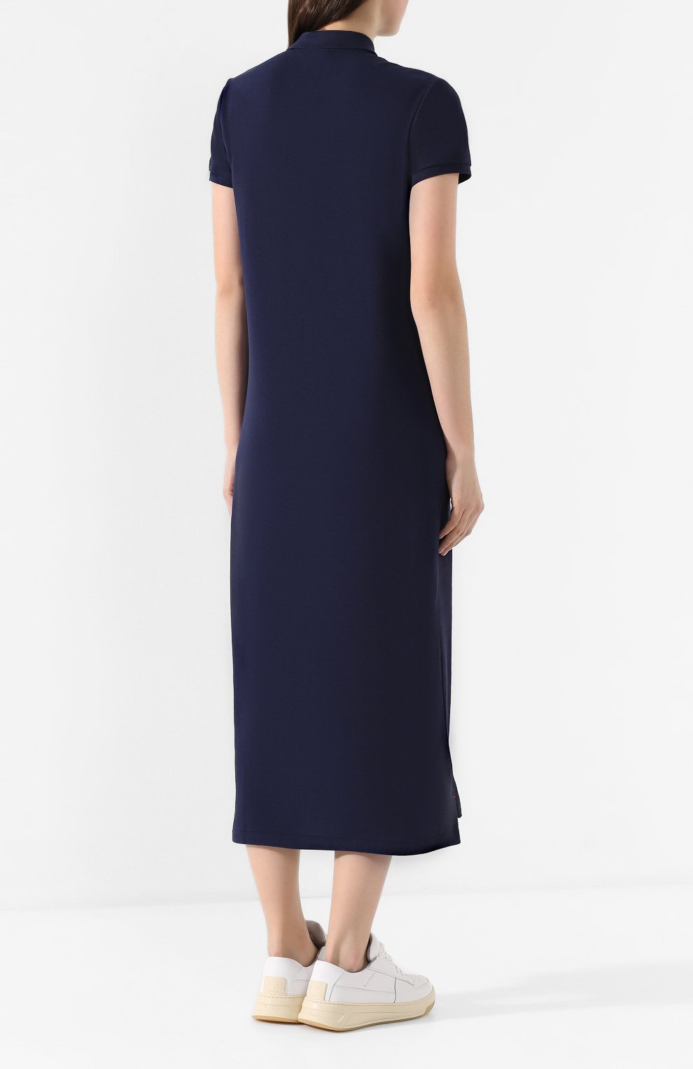 Хлопковое платье POLO RALPH LAUREN темно-синего цвета по цене 16250 руб., арт. 211780107, фото 4 Хлопковое платье POLO RALPH LAUREN, арт. 211780107, фото 4