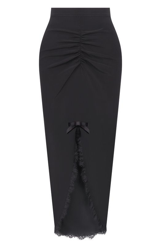 Шелковая юбка Alessandra Rich FABX4283/F3057 Чёрный FABX4283/F3057
